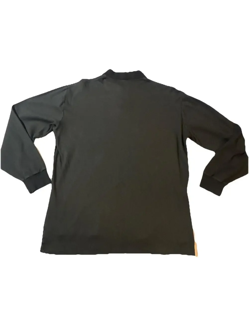 VTG Polo Ralph Lauren Men’s Medium Black Long Sleeve Polo Shirt Navy Pony